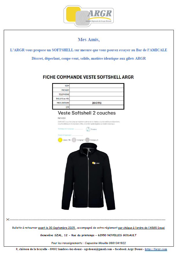 VENTE SOFTSHELL